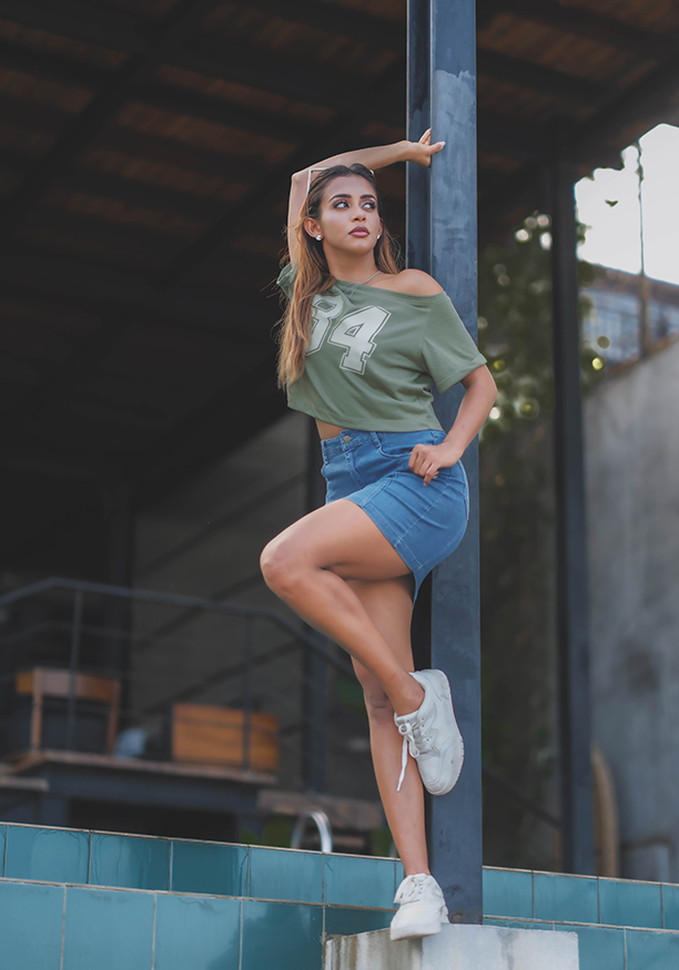 CASUAL DENIM SKIRT